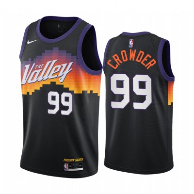 Nike Phoenix Suns #99 Jae Crowder Black Youth NBA Swingman 2020-21 City Edition Jersey